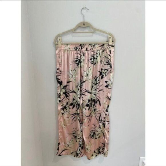 Castaluna Floral Silk Like Wide Leg Pants - Picture 2 of 8